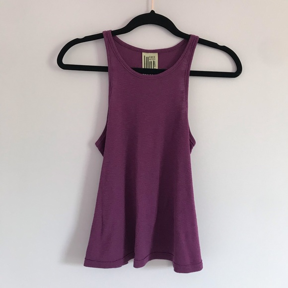Free People Long Beach Purple Tank Top XS - Picture 3 of 9